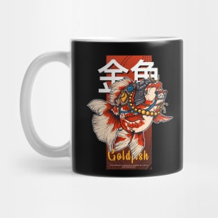 Japan Goldfish Samurai Mug